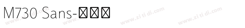 M730 Sans字体转换